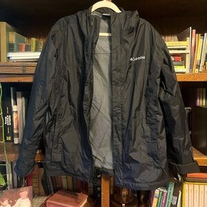 Columbia Men's Black Windbreaker Jacket